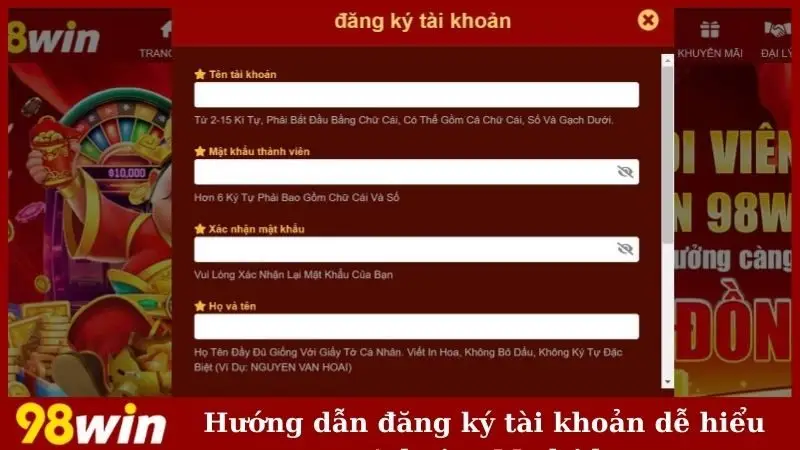 Hướng dẫn đăng ký tài khoản dễ hiểu nhất