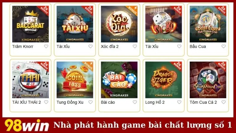 Nhà phát hành game bài chất lượng số 1