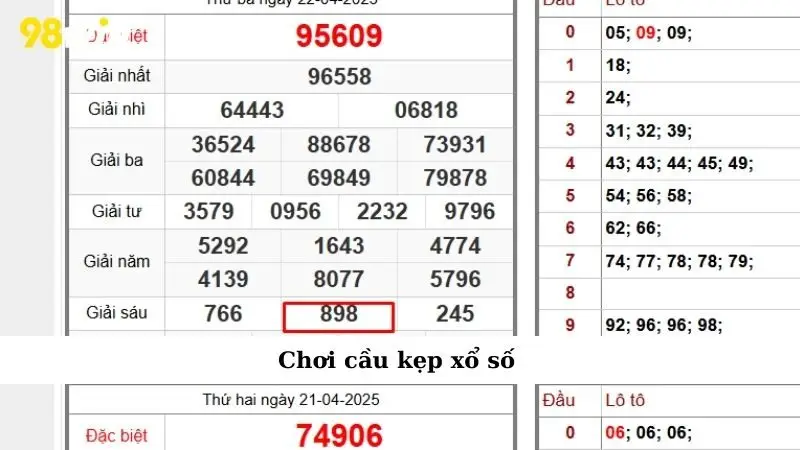 Chơi cầu kẹp xổ số